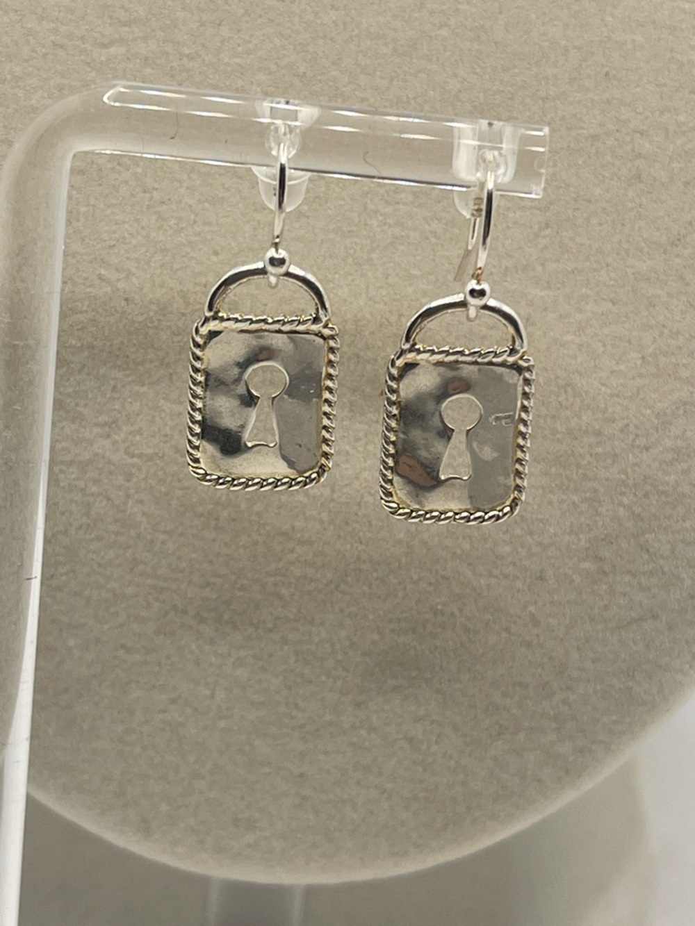 Chan Luu Sterling Silver Locket Dangle Earrings